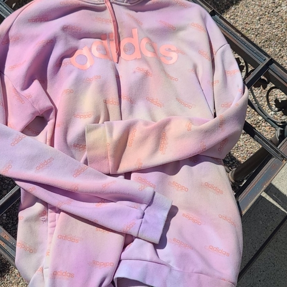 Custom washed up pastel ADIDAS HOODIE - Picture 6 of 8